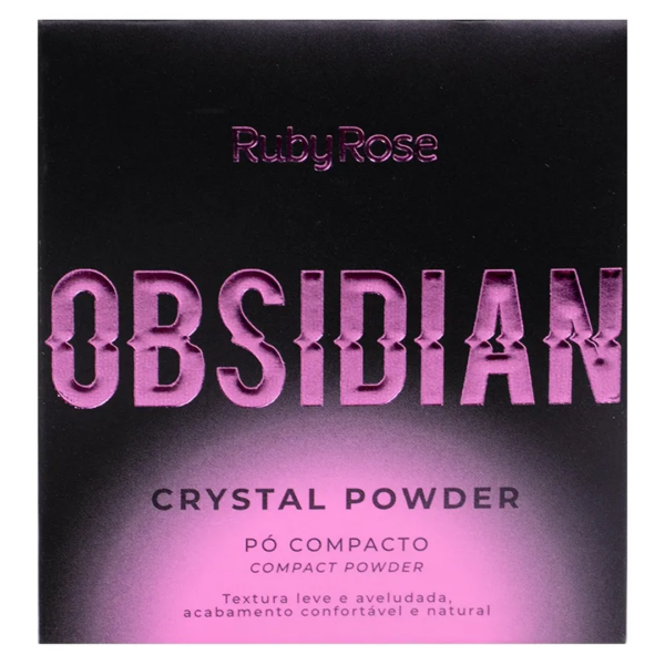 Pó Compacto Obsidian Crystal Powder - RubyRose